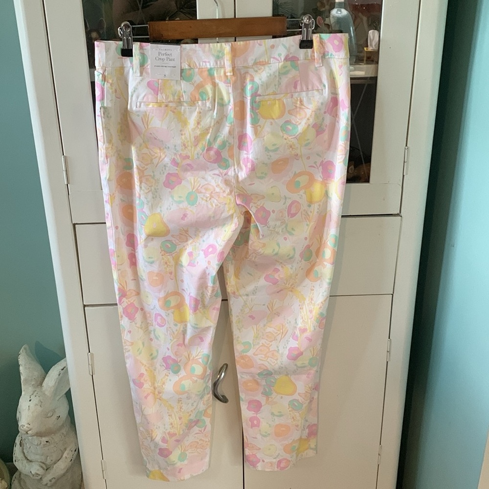 Talbots sz 8 Perfect Crop Pant Colorful NWT - Picture 10 of 10